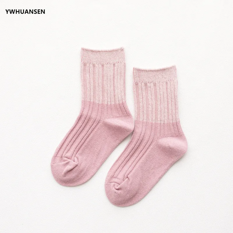 YWHUANSEN/Хлопковые светящиеся короткие носки для девочек от 1 до 7 лет, теплые осенне-зимние детские носки модные стильные носки для девочек