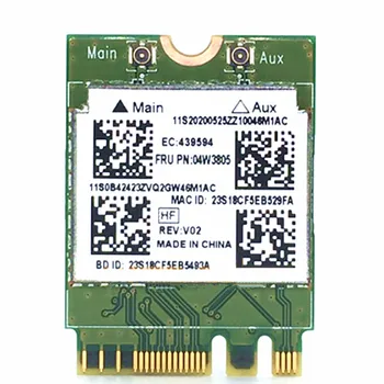 

RTL8192EEBT FRU 04W3804 04W3805 Think pad T440P T440s L440 L540 T540P W540 X240 X1 Wireless N + BT4.0 WIFI Card NGFF M.2