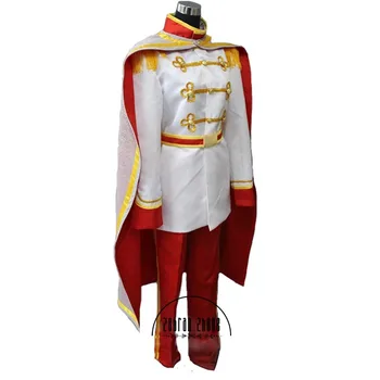 

Custom Made Cinderella Prince Charming Cosplay Costume For Adult Men Halloween Party Custom Made