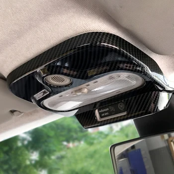 

Car Front Reading Lamp Frame Decoration Cover Sticker Carbon Fiber Color Trim For Smart 453 Fortwo 2015-2019 Styling Accessories