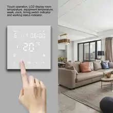 WiFi Smart Thermostat LCD Digital Temperatur Controller Touchscreen für Elektrische Boden Heizung Wasser