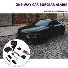 Односторонняя Автомобильная охранная сигнализация, мобильный телефон, приложение, контроль, сигнализация, звук и светильник, сигнализация, анти-угон, сигнализация