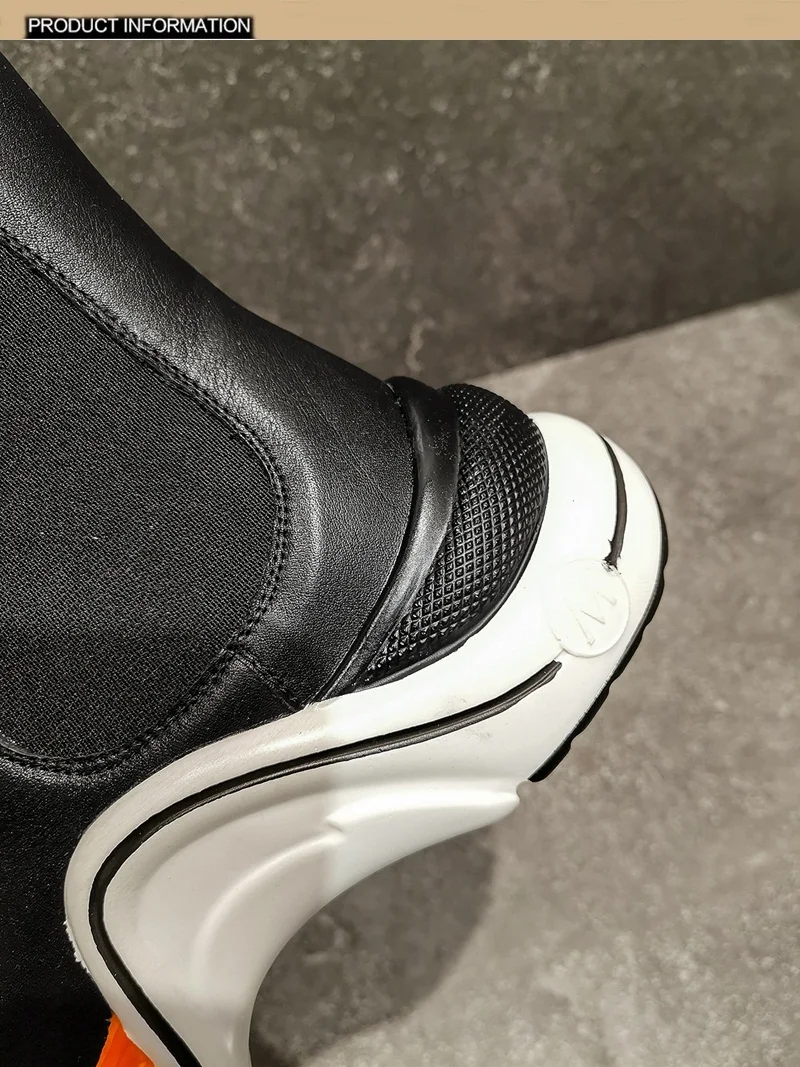Индивидуальный дизайн; брендовые туфли на платформе кожаные ботильоны для женщин модные ботинки женские зимние сапоги на танкетке с круглым носком осенние ботинки пинетки Mujer