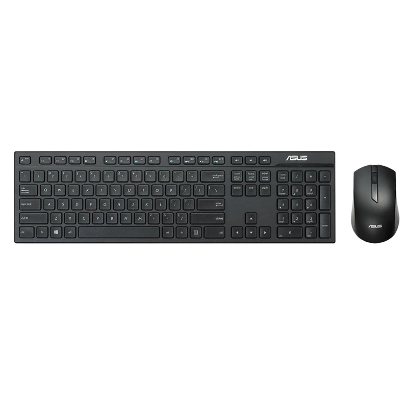 Клавиатура + мышь ASUS W2500 Black беспроводная(радиоканал) оптическая 1000 dpi USB цвет: