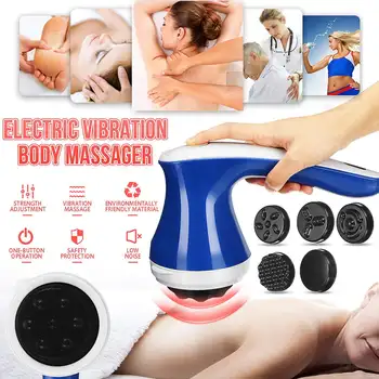 

Body Therapy Slimming Massager Wireless Roller Electric Loss Weight Machine 4 Modes Massage Relaxation With 6 Heads US/EU Plug