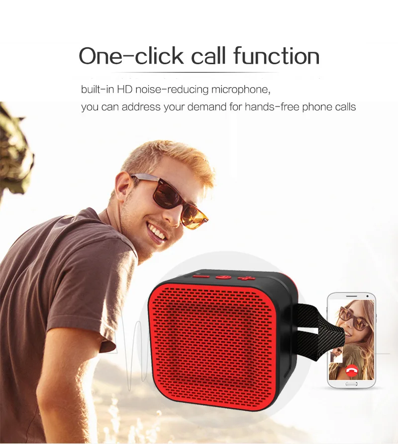 

Portable Mini Waterproof Outdoor Wireless Bluetooth Speaker Boombox Subwoofer FM Radio TF Card AUX U Disk Music for sound box