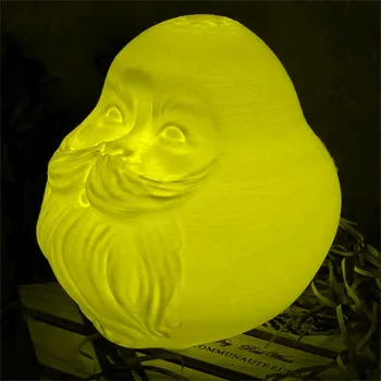 

LED Night Light Santa Claus Mood Lamp W/Remote 16 RGB Colors Changing 4 Modes Glowing Table Light USB Rechargeable Ambient Light