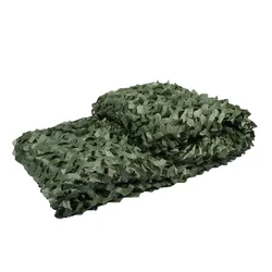 2x3m Green Camo Netting with Mesh Reinforced Camouflage Nets for Hunting Camping Sun Shelter and Tent Shade Car Awing Decoration