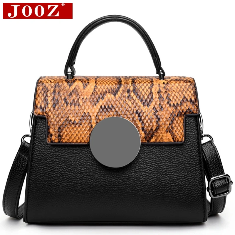

JOOZ red fashion Snake Print handbag Women Daily shoulder bag Mochilas Mobile phone bag luxury female hand bag 2020 Hot Selling