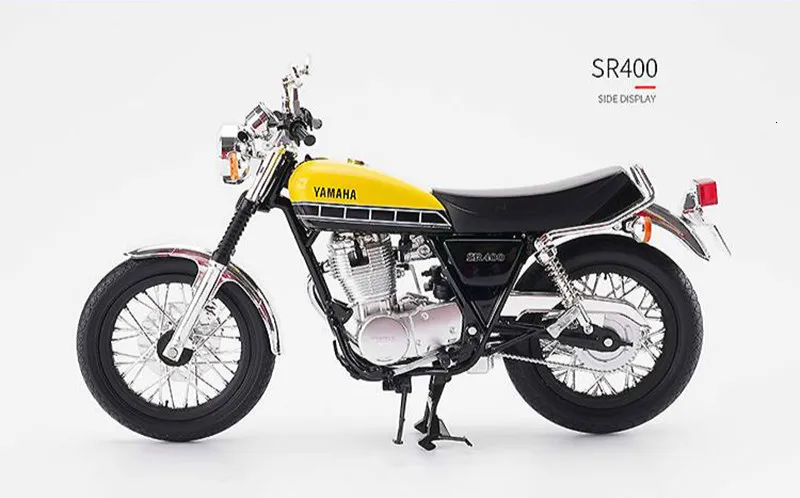 1:12 Sr 400 500 мотоцикл Сплав ABS локомотив детские игрушки коллекция дисплей мебель