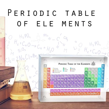 

Acrylic Periodic Table Display of Elements Chemical Elements Table Teaching Supplies periodic table of the elements