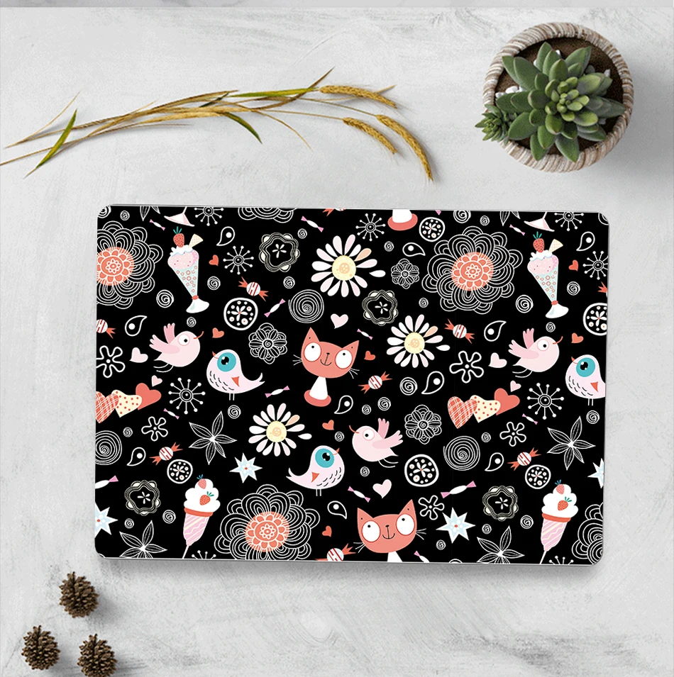 Чехол MTT с мультипликационным принтом для Macbook Air 11 13 Pro 13 15 retina Funda, чехол для mac book 12 ''13,3 дюймов A1706 A1932, сумка для ноутбука, чехол