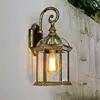 Outdoor Vintage Wall Lamp E27 Bulb Sconce Light Fixtures Retro LED Wall Lamp Porch House Home Yard Garden Lighting Black Bronze 3