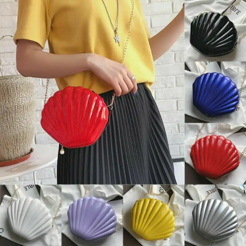 shell shaped purse