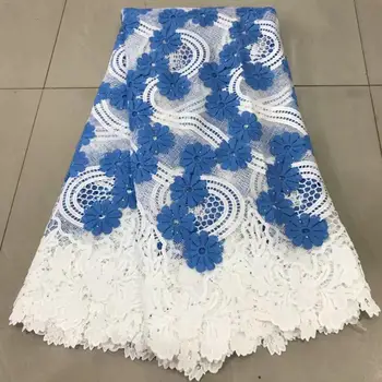 

2019 High Quality France Swiss Voile Laces African Swiss Voile Lace 100% Cotton Fabric Sky Blue Voile Lace In Switzerland Lace