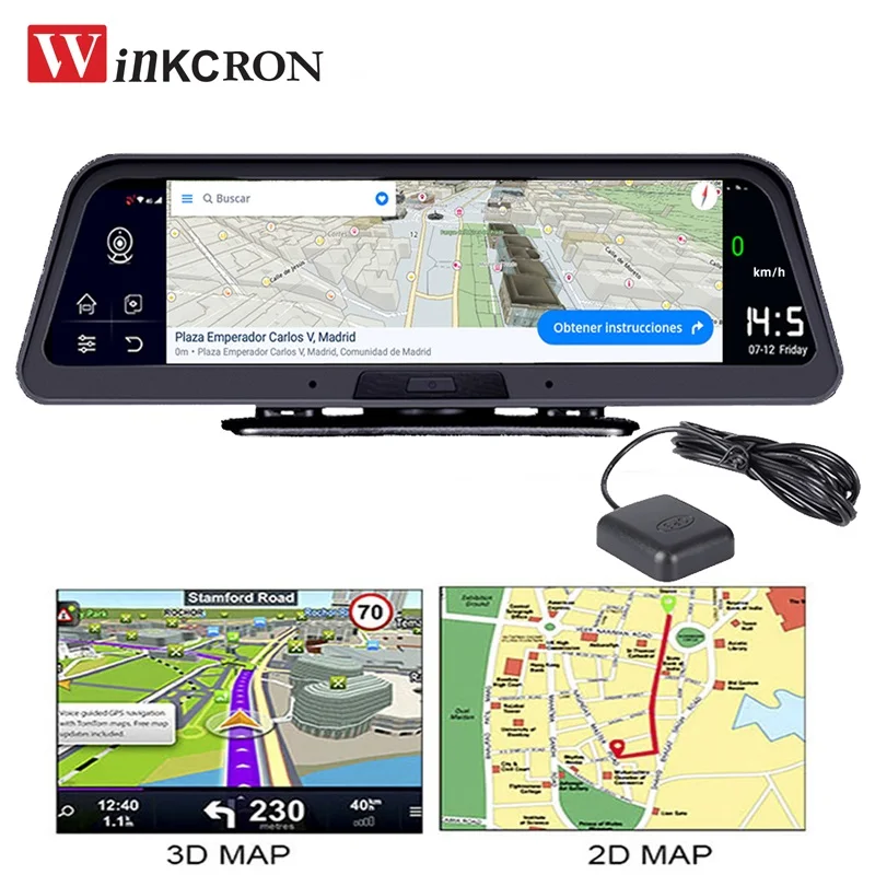 Зеркало заднего вида с GPS-Навигатором, 10 \IPS, 4G, Android 8,1, DVR камера FHD 1080P, видеорегистратор, ADAS, мониторинг парковки Зеркало заднего вида с GPS-Навигатором, 10 \IPS, 4G, Android 8,1, DVR камера FHD 1080P, видеорегистратор, ADAS, мониторинг парковки