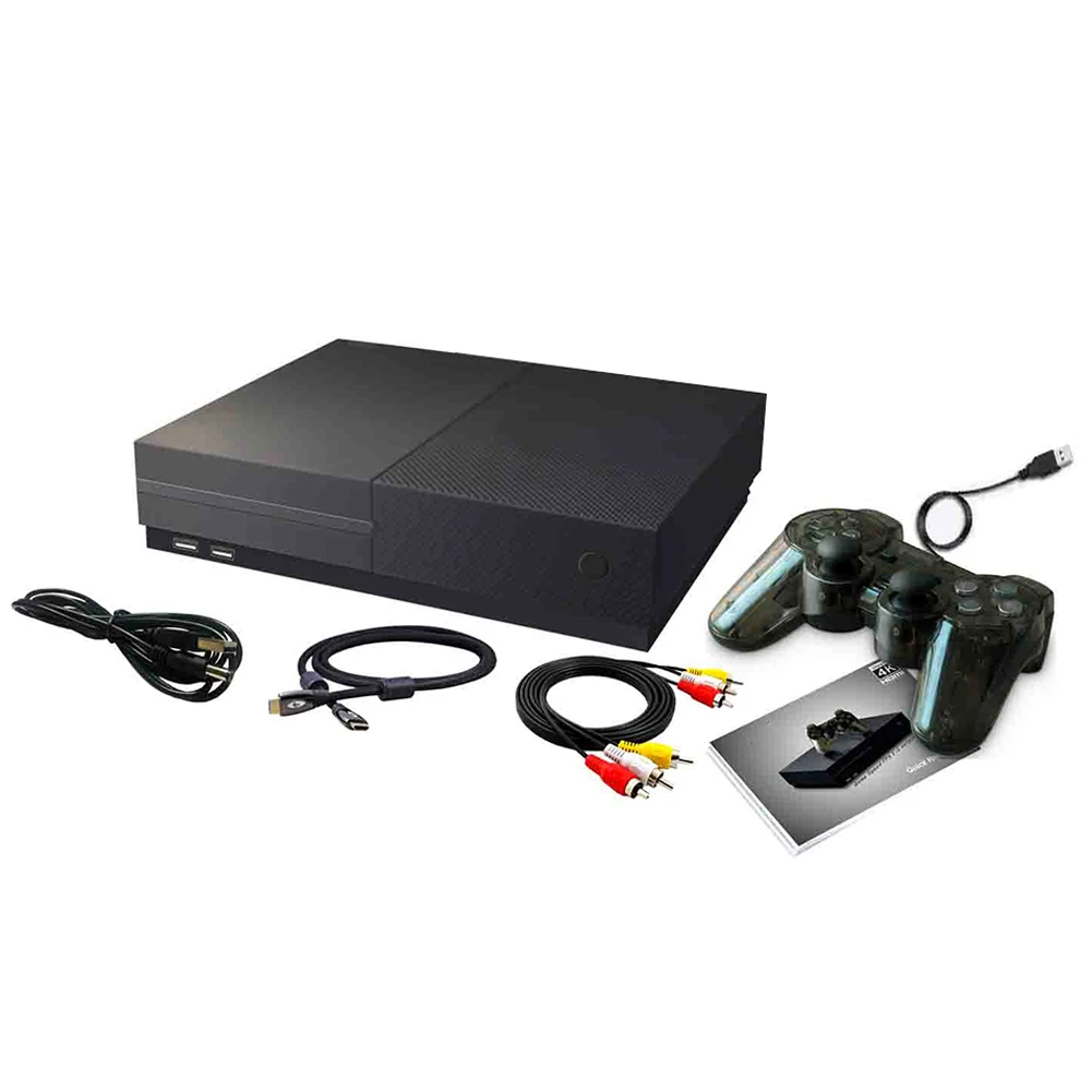 

ABS Family Game Console 64 Bit Fun Multiple Language Home Built In 800 Games 4G Memory Gifts TV Black Support 4K HDMI