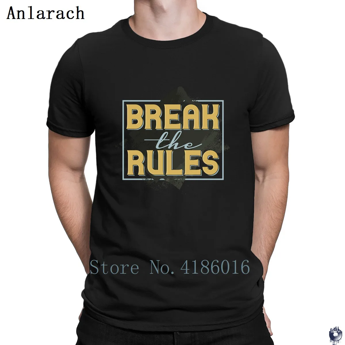 

Break The Rules T Shirt Humor Spring Autumn Standard Leisure Customized Euro Size S-5xl Fit Short Sleeve Shirt