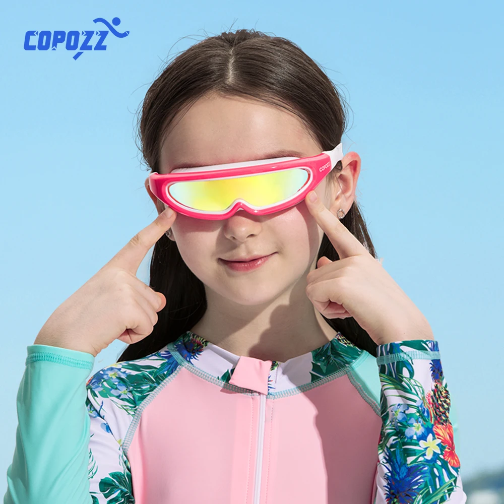 Профессиональные очки для плавания COPOZZ детей УФ защита от запотевания