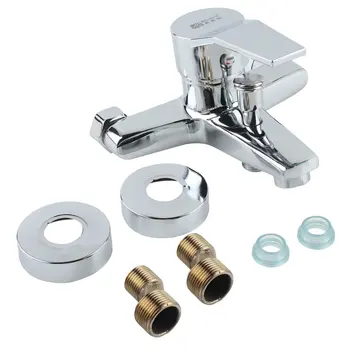 

Shower Tap Bathtub Shower Faucet Triple Hot Cold Shower Faucet Wall-mounted Bathtub Faucet Water Tap for Bathroom