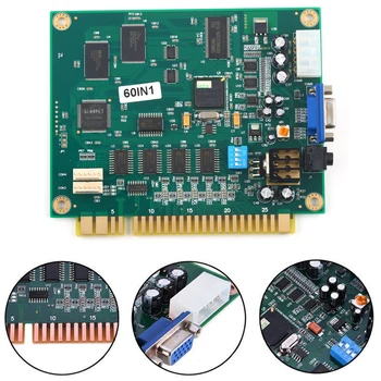 

60 In 1 CGA VGA Output Easy Installation Horizontal Funny Multicade PCB Classic Video Game Board Wired Vertical For Jamma Arcade