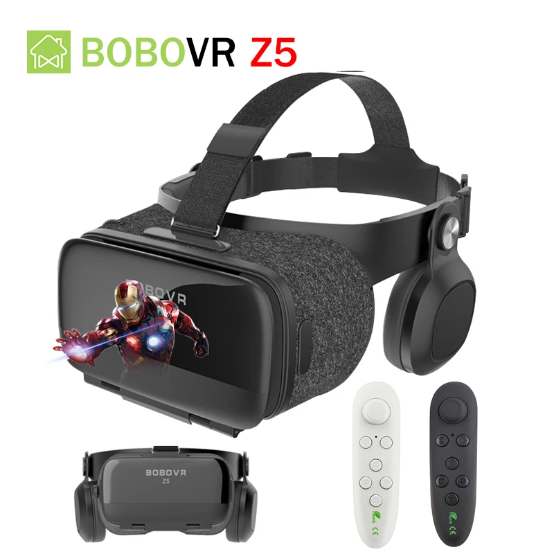 

BOBOVR Z5 Virtual Reality Headset goggles 120 FOV 3D Glasses Stereo Box Global Version Full package for 4.7-6.2' Mobile Phone