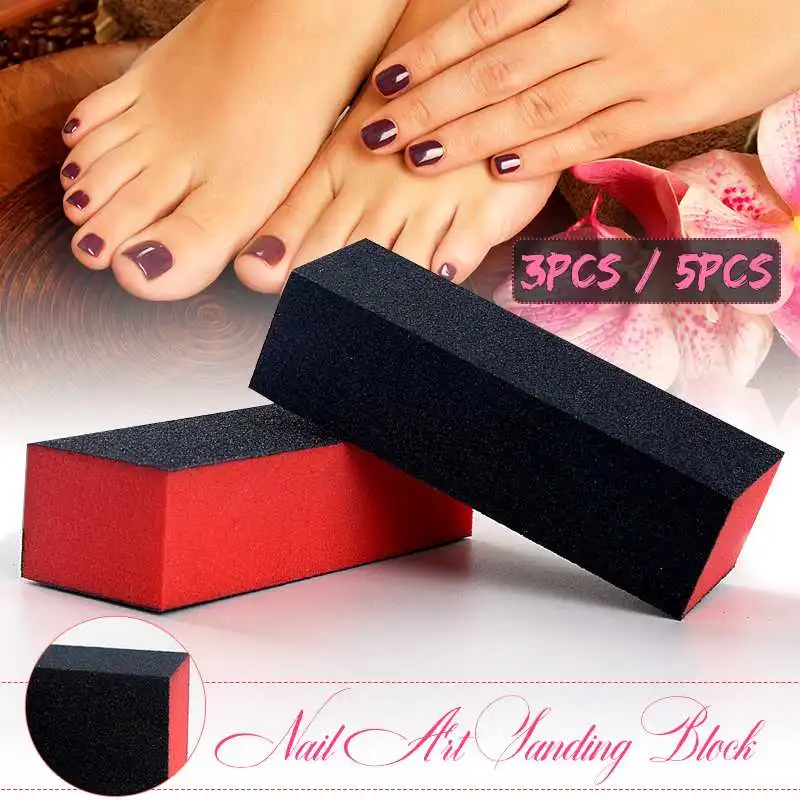

Sponge Nail File Buffers Polishing Sponge Nail Files Fingernail Toe Buffings Grinding Manicure Nail Art Tools