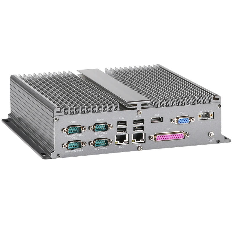 Industrial IoT Edge Gateway Intel Celeron J3455 processor Automation Computer, with 2x LAN, 6x COM, 6x USB, 1x HDMI, 1x VGA
