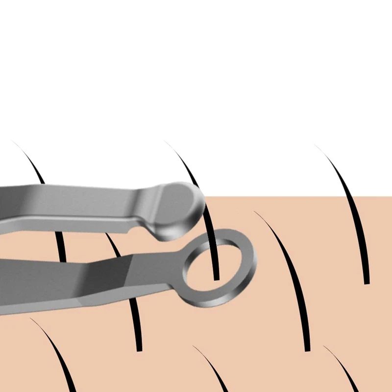 Manual Nose Hair Trimmer - Trim Nostril Ear Sideburn Moustache Beard Eyebrow and Facial Hair Using