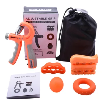 

Count Grip 5 Pieces Home Fitness Equipment Movement Home Fingers Piano Force Muscle Grip Training Hand Grip Hand Exerciser