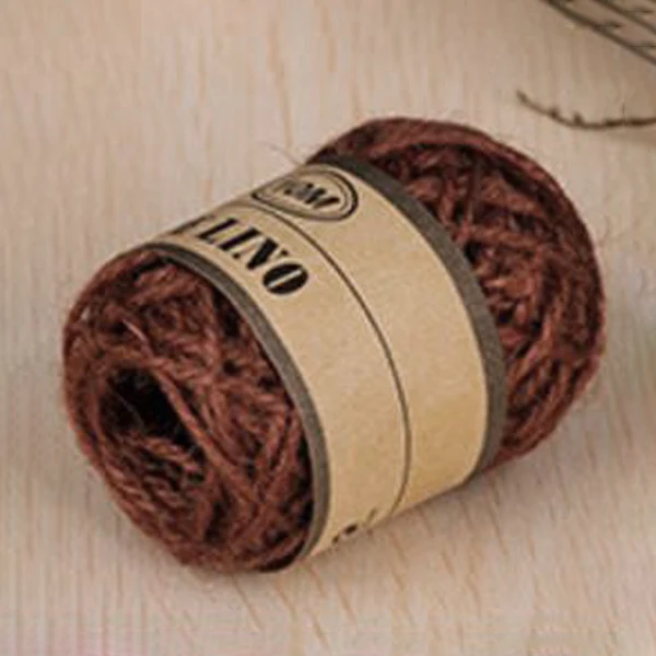 10M/Roll Hemp Twine String Photo Wall Gift Box Craft Making Material Hemp Rope - Color: brown