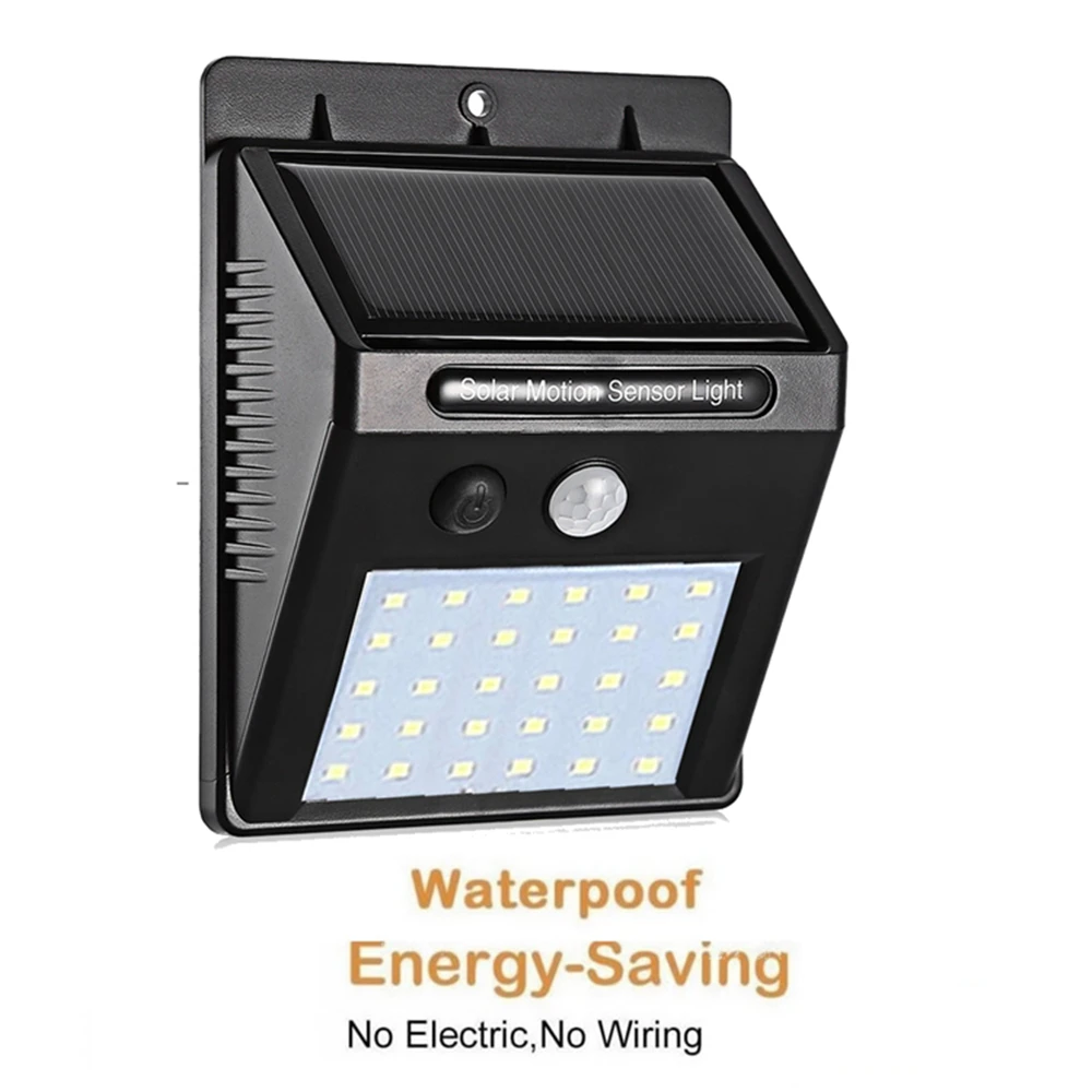 

1-4pcs LED Solar lamp PIR Motion Sensor night light Emergency Security Outdoor Garden Street Pathway light Wall Spotlights 3 mod