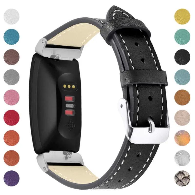 Совместимость для Fitbit вдохновить& для Fitbit Inspire HR ремень кожаный ремешок Регулируемый замена аксессуары, ремни