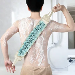 Double Sided Bath Towel Body Scrub Exfoliating Scrubber Strap Long Handle Dead Skin Remover Back Cleaning Brush Bathroom Tool