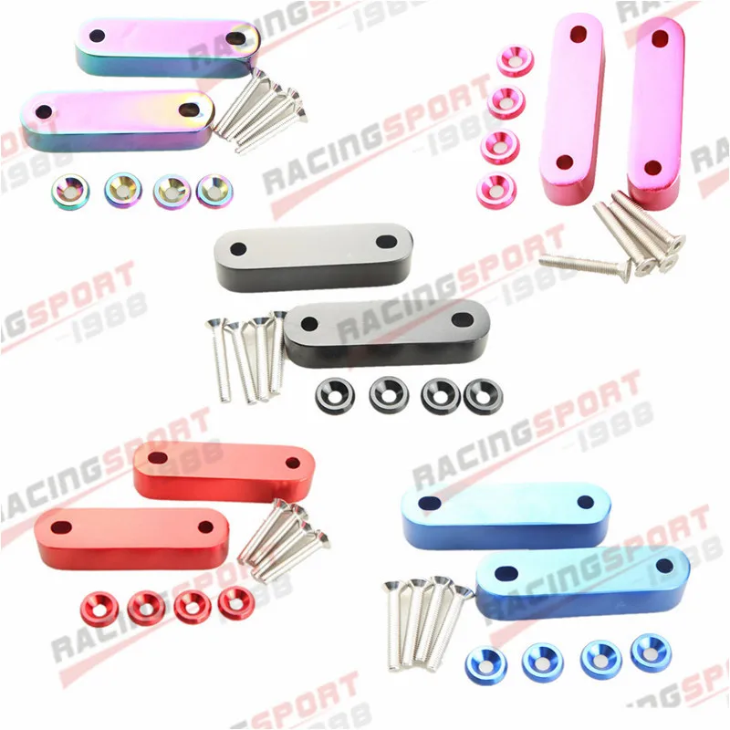 Hood Spacer Riser Set Kit Per 90-01 A-Cura Integra H-Onda C-Ivic Crx