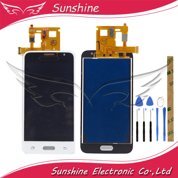 Ceny TFT LCD do samsunga Galaxy J1 2016 LCD J120 J120F j120M J120H wyświetlacz LCD z czujnik ekranu dotykowego kompletny montaż