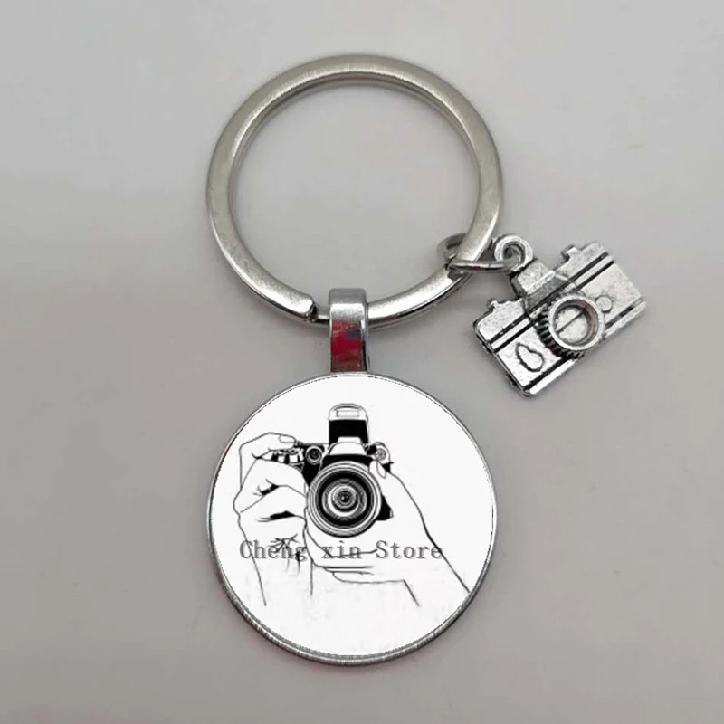 Új DIY beste objektív keychain Ágcsernyő camer Medál fotózás keychain fotografia Adomány fotografia kiegészítők