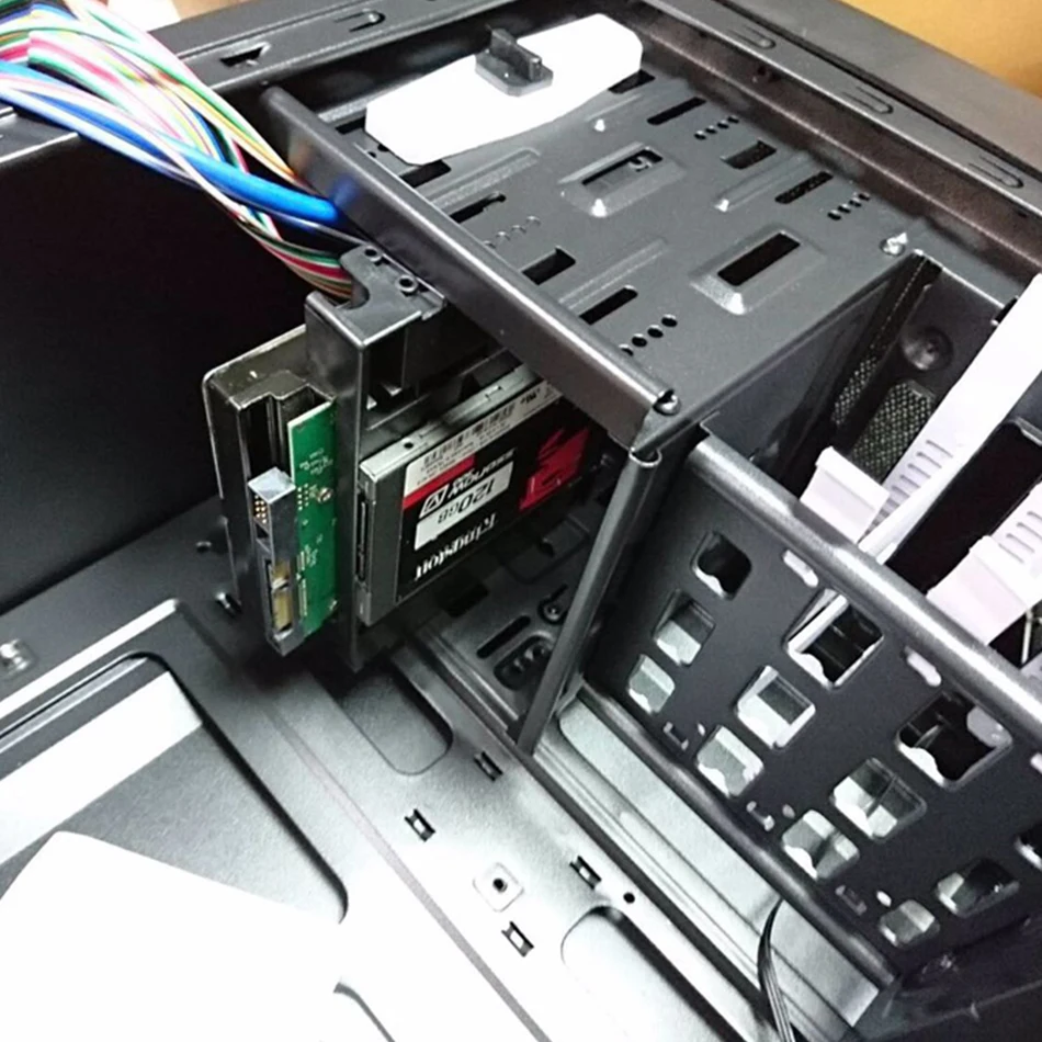 3 шт./лот 2," до 3,5" SSD HDD жесткий диск держатель кронштейн конвертер адаптер 5,25 оптический привод положение для ПК