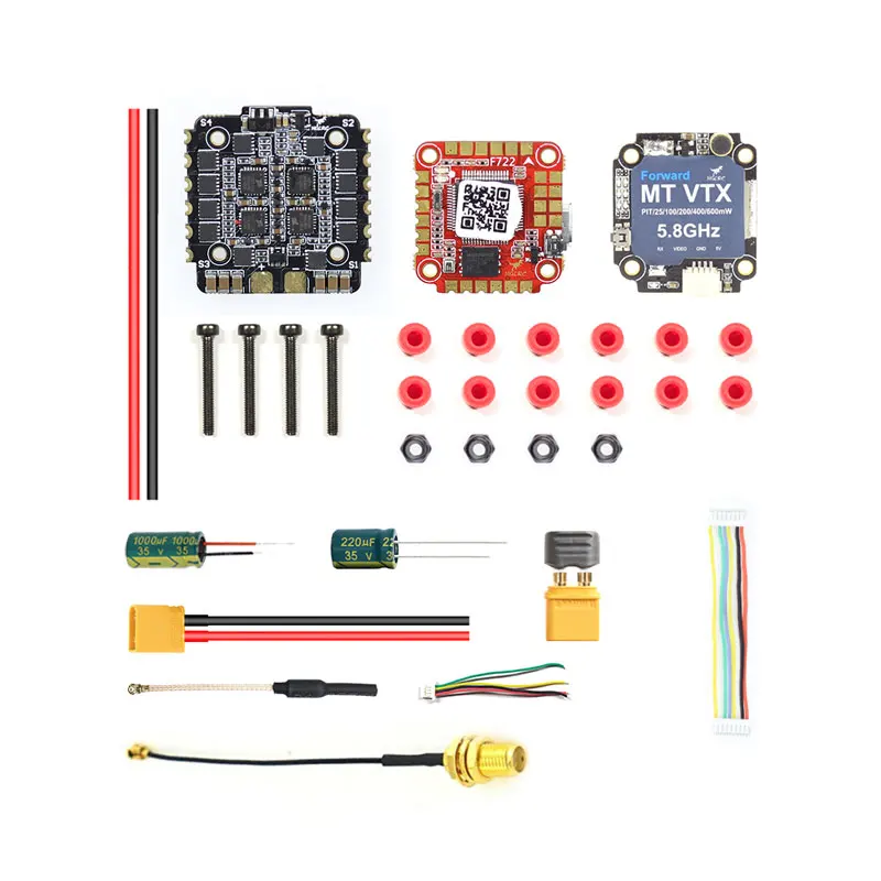 20x20 мм HGLRC Zeus F735 STACK F722 Контроллер полета 35A 4 в 1 бесщеточный ESC Mini 25 ~ 600 мВт VTX для