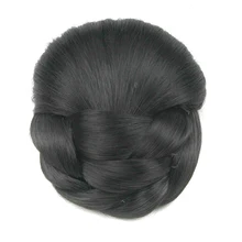 Soowee, 6 цветов, синтетические волосы, плетеные шиньон, коричневый блонд, заколки для волос, булочка для женщин, Пончик, аксессуары для волос, Роликовые шиньоны