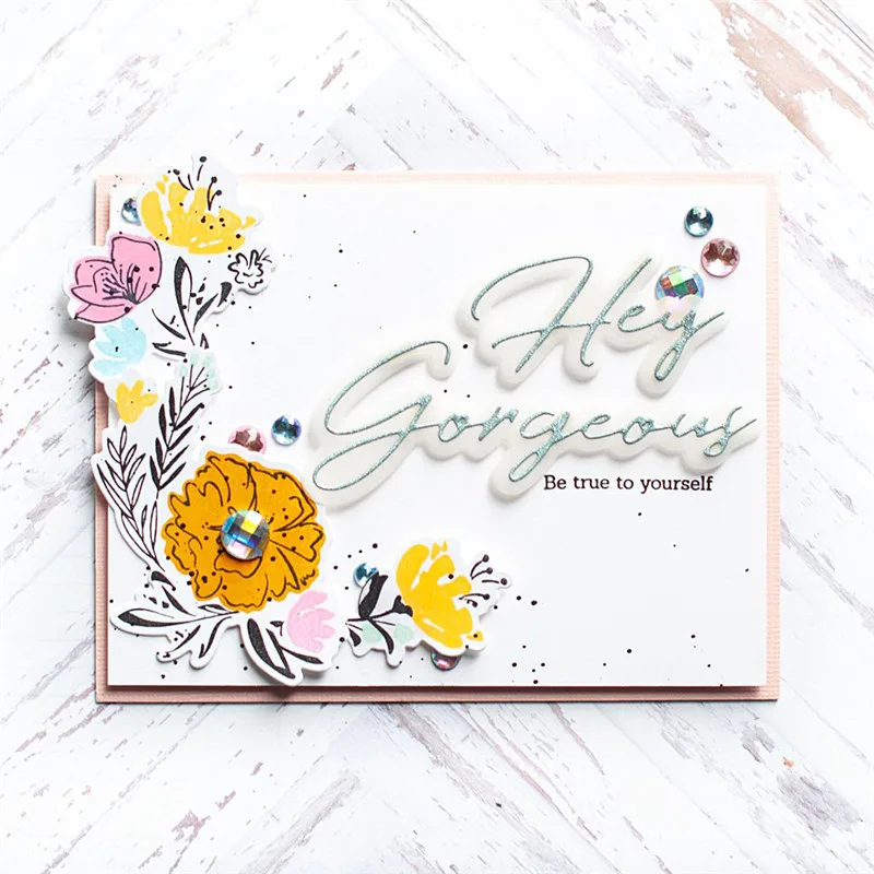 

Naifumodo Word Dies Metal Cutting Dies New 2019 for Card Making Scrapbooking Embossing Cuts Stencil Paper Craft Letter Dies