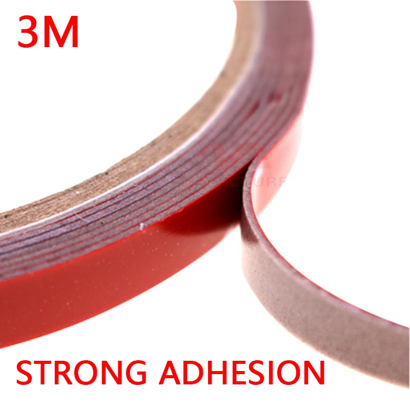 M3 VHB Transparent Acrylic Double Sided Tape No Trace Reusable Adhesive Tape 3M Glue Cleanable Home Leakproof High Temperature cable chains