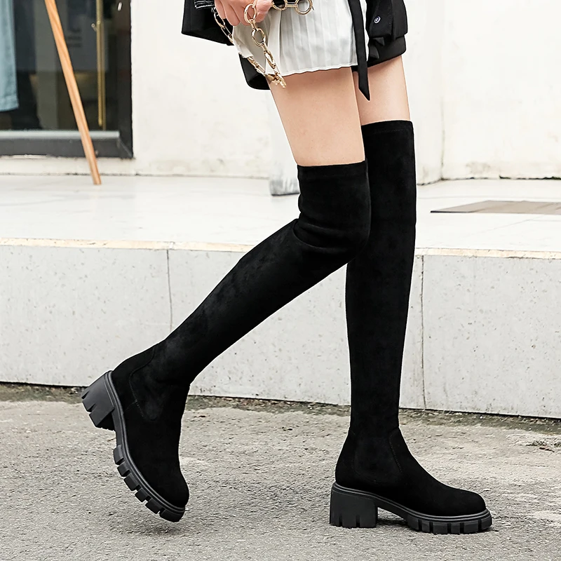 black knee boots sale