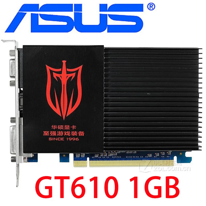 Видеокарта ASUS Original GT 610 1 ГБ 64 бит SDDR3 | Компьютеры и офис