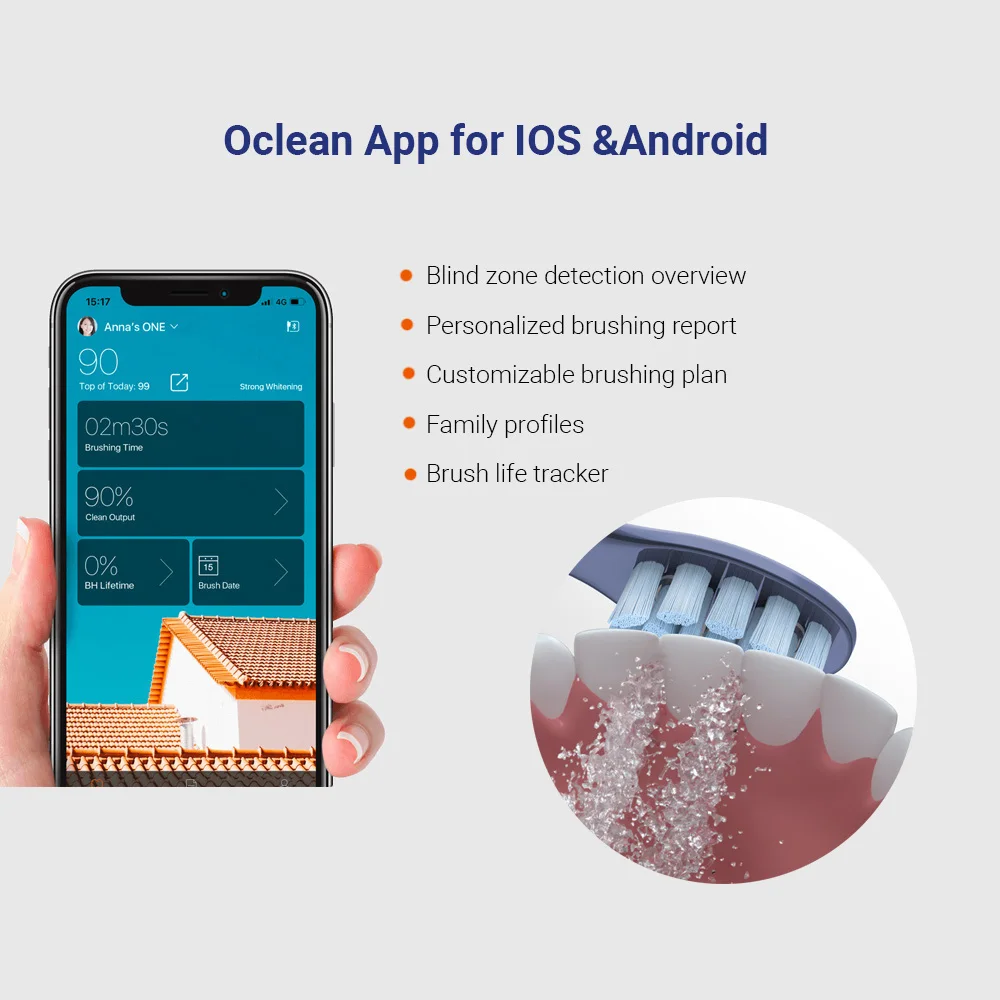Oclean X Pro Smart Sonic Electric Toothbrush with Touch Screen