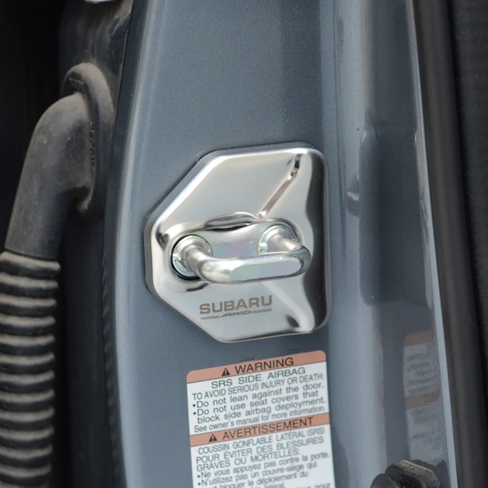 Автомобильная застежка на дверной замок Защитная Наклейка для Subaru Forester Outback Legacy