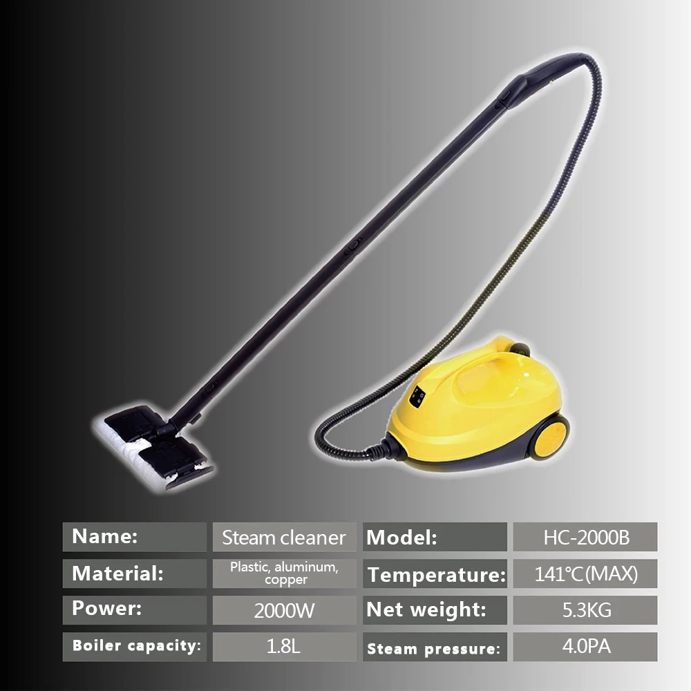 Ручной пароочиститель высокого давления 2000 Вт|Мойки давления| |