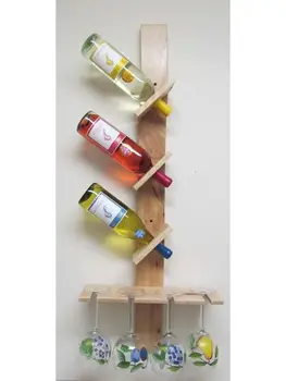 

Evmingo Tree Decorative Wall Bottle Rack 120X10X30 CM