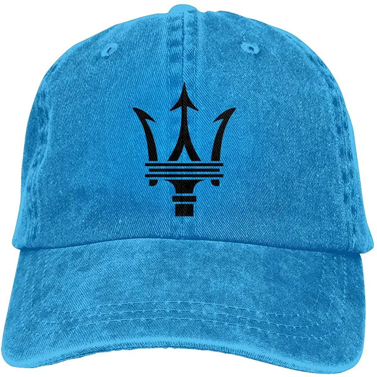 TSDFCMen Женская винтажная регулируемая бейсболка с логотипом Maserati Trident, Черная