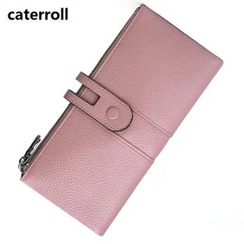 

real leather women wallets luxury brand clutch purse long ladies wallets and purses 100% genuine leather money bag